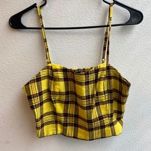 Plaid cami top
